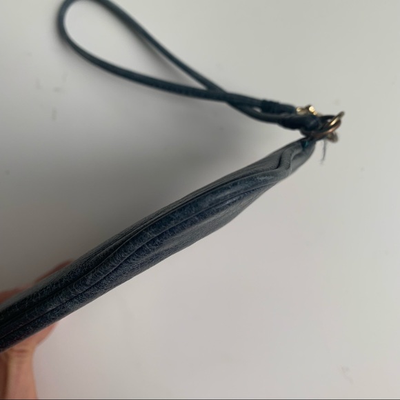 Tory Burch blue leather wristlet pouch - Picture 8 of 16